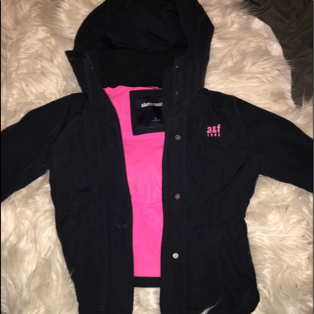 Abercrombie kids zip up winter jacket